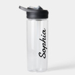 Add Your Name Personalized Name Plastic Water Bottle<br><div class="desc">Add your name to this water bottle for a personalized wedding favour,  bridal party gift or just for everyday use!</div>