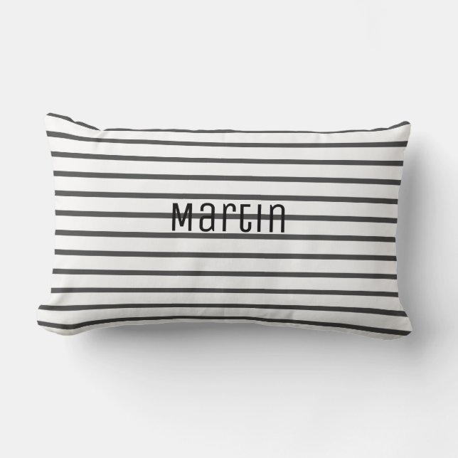 Add Your Name Personalized Throw Pillow Cushion (Front)