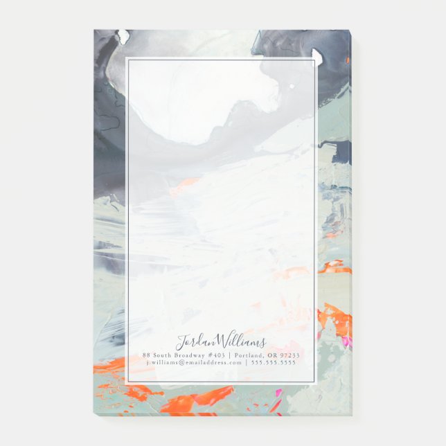 Add Your Name | Polyphonic Sea - Beige Post-it Notes (Front)