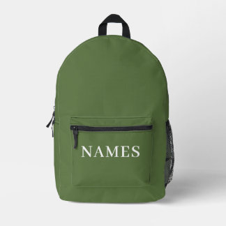 Add Your Name Printed Backpack