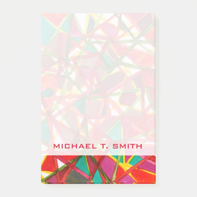 Add Your Name | Prismatic II Post-it Notes (Front)