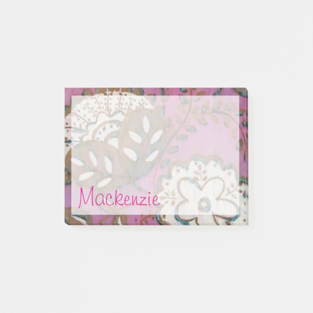 Add Your Name | Radiant Ornament I Post-it Notes (Front)