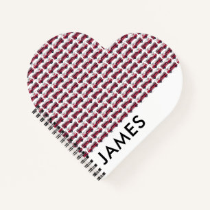 Add Your Name Red Fire truck Personalised Notebook