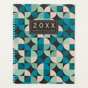 Add Your Name   Retro Vintage 60's Pattern Planner