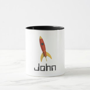 Add Your Name Rocket 11 oz. Combo Mug