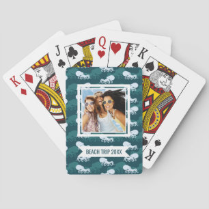 Add Your Name Rows Of Octopus Pattern Playing Cards