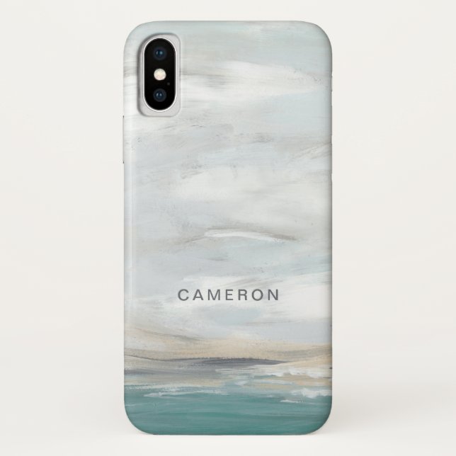 Add Your Name | Seafoam Vista Case-Mate iPhone Case (Back)