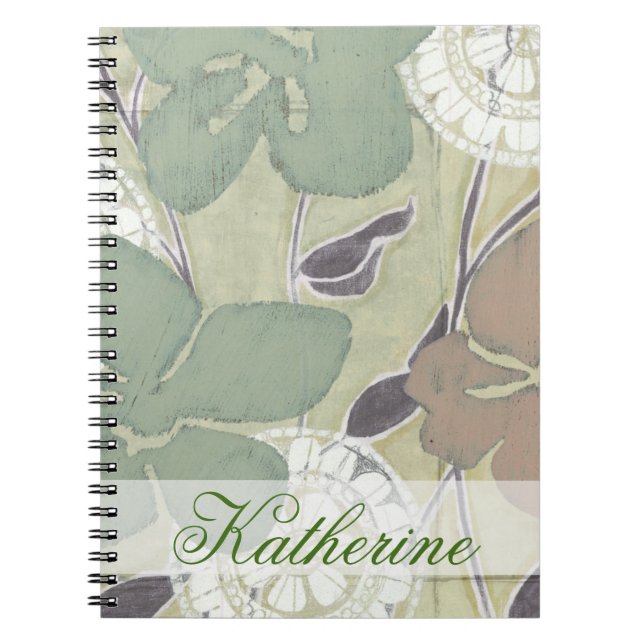 Add Your Name | Serene Pastels II Notebook (Front)