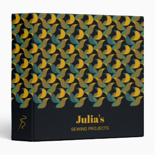 Add Your Name Sewing Projects Needle Bird Pattern Binder