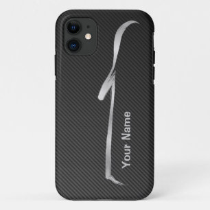 "add your name" Silver G37 Convertible Silhouette iPhone 11 Case