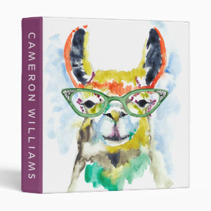 Add Your Name Smarty-Pants Llama Binder