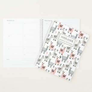 Add Your Name   Smiling Llamas Pattern Planner