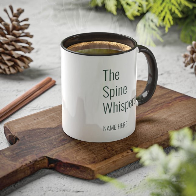 Add Your Name Spine Whisperer Chiropractor Custom Mug (Creator Uploaded)