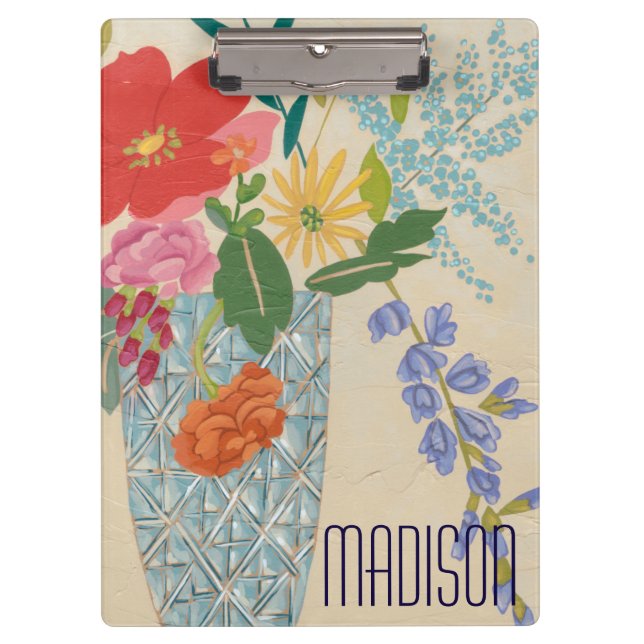 Add Your Name | Spring Blossoms II Clipboard (Front)