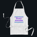 Add your Name Standard Apron<br><div class="desc">Add your name or message to this simple striped design. Select the Customize option to change the font type or font colour.</div>