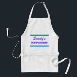 Add your Name Standard Apron<br><div class="desc">Add your name or message to this simple striped design. Select the Customize option to change the font type or font colour.</div>