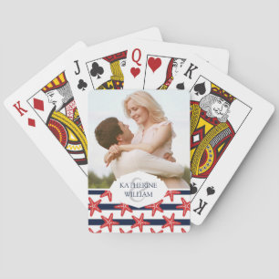 Add Your Name   Stars And Stripes Pattern Playing Cards