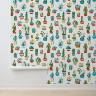 Add Your Name   Succulents Pattern Wallpaper