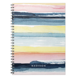 Add Your Name   Sunset Stream I Notebook