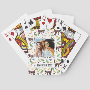 Add Your Name   Sweet Monkeys Juggling Bananas Playing Cards