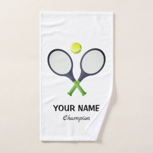 Add Your Name Tennis  Personalized  Hand Towel