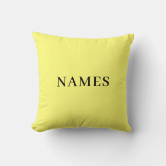 Add Your Name Throw Pillow