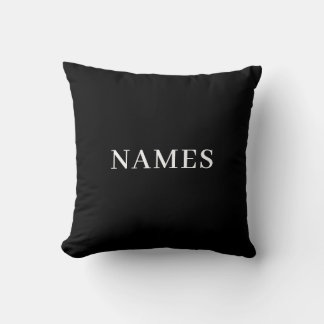 Add Your Name Throw Pillow