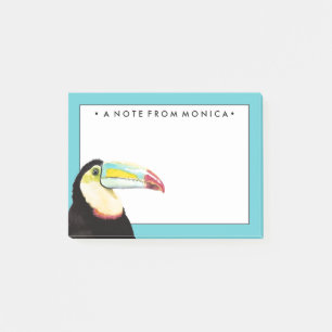 Add Your Name Tropical Toucan Bird Post-it Notes