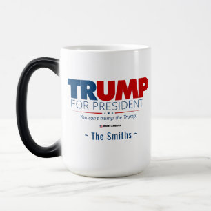 Add Your Name Trump for President Magic Mug