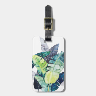 Add Your Name   Twilight Palms - Palm Leaves Luggage Tag