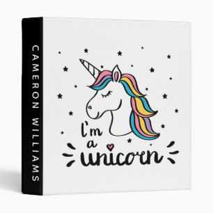 Add Your Name   Unicorn   I'm A Unicorn Binder