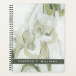Add Your Name | Verge Planner<br><div class="desc">Verge II by June Erica Vess. Shades of green and white looping together to create an abstract but soothing design.</div>