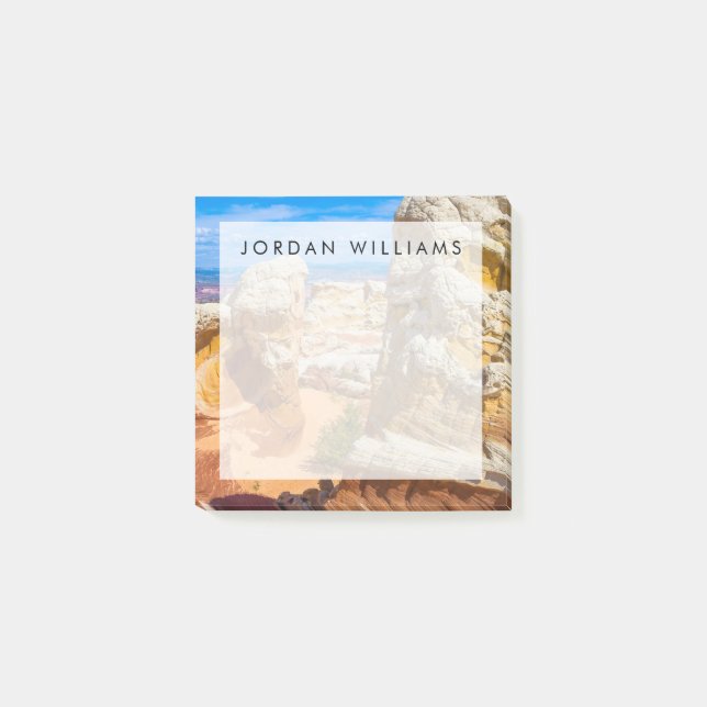 Add Your Name | Vermilion Cliff Rock Formations Post-it Notes (Front)