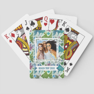 Add Your Name   Vintage Fish Pattern Playing Cards