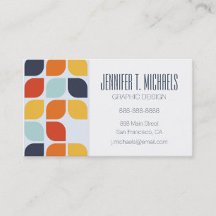 Add Your Name   Vintage Geometric Pattern Business Card