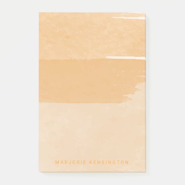 ADD YOUR NAME | Watercolor Stripes Notes (Front)