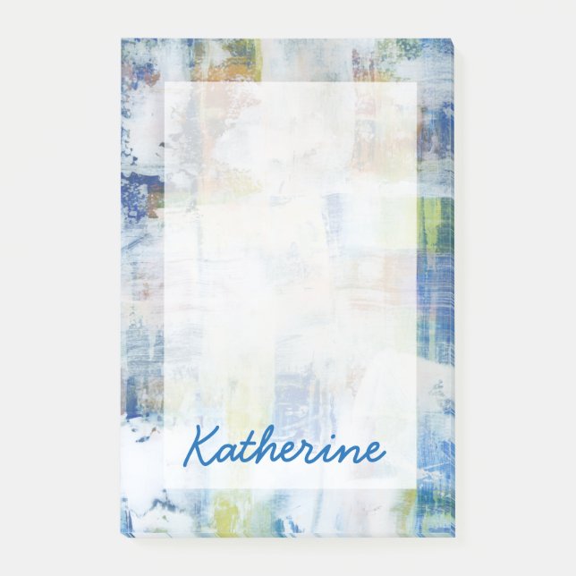 Add Your Name | White Wash III Post-it Notes (Front)