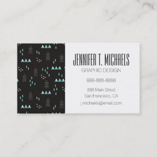 Add Your Name   Wonderland Geometric Night Business Card