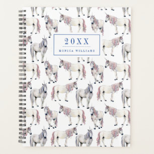 Add Your Name/Year   Watercolor Unicorn Fairy Tale Planner