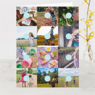 Add your own 12 Photos Customisable Card