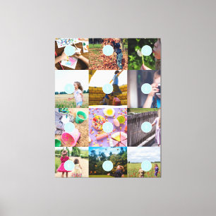 Add your own 12 Photos Customizable Canvas Print