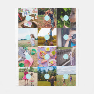 add your own 12 Photos Customizable Fleece Blanket