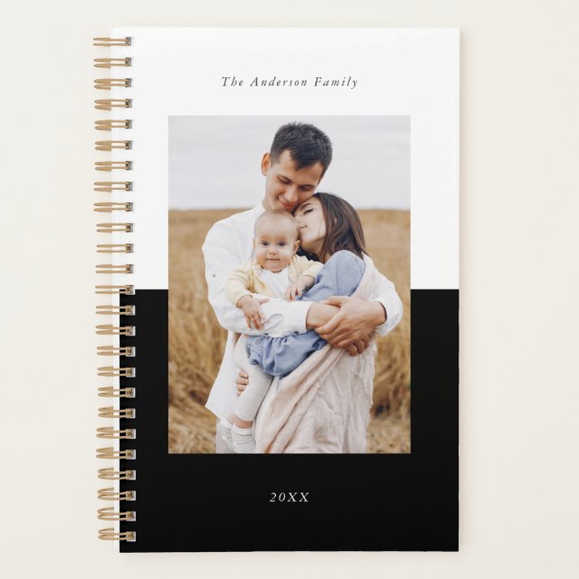 Add Your Own 3 Photo Gallery -  Modern Monthly Planner (Front)