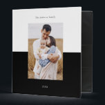 Add Your Own 3 Photo Gallery Personalized Binder<br><div class="desc">Simple and modern 3 photo gallery personalized design.</div>