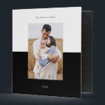 Add Your Own 3 Photo Gallery Personalized Binder<br><div class="desc">Simple and modern 3 photo gallery personalized design.</div>