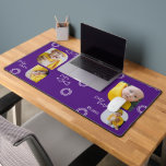 Add Your Own 4 Photographs and Text Personalized  Desk Mat<br><div class="desc">Create a Photo Personalized desk mat from Ricaso - add 4 photographs and text to this great circle and triangle patterned desk mat office accessory - a great addition to your home or office desk, keep your loved ones with you while you work, add photographs of your pets - the...</div>