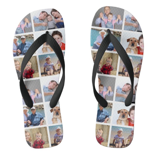 Add Your Own 6 Instagram Photo Flip Flops (Footbed)