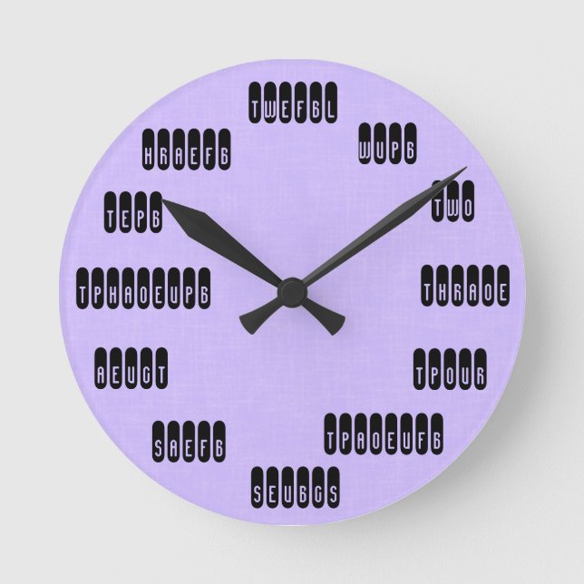 Add Your Own Background Court Reporter Clock (Front)