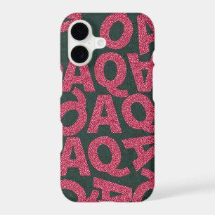 Add your own background Green and pink glitter