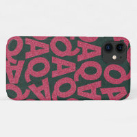 Add your own background Green and pink glitter